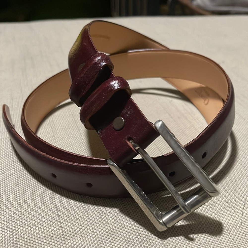 Crescent men’s belt. Asian buffalo